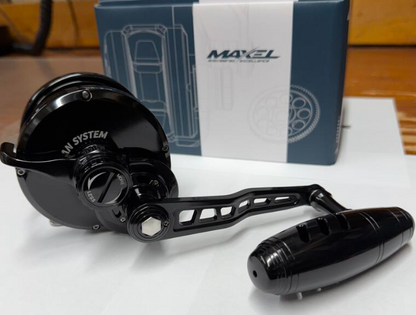 Maxel Rage Pro 90 Shiny Black Custom Conventional Jigging Reel Right Hand