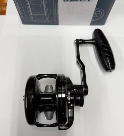 Maxel Rage Pro 90 Shiny Black Custom Conventional Jigging Reel Right Hand