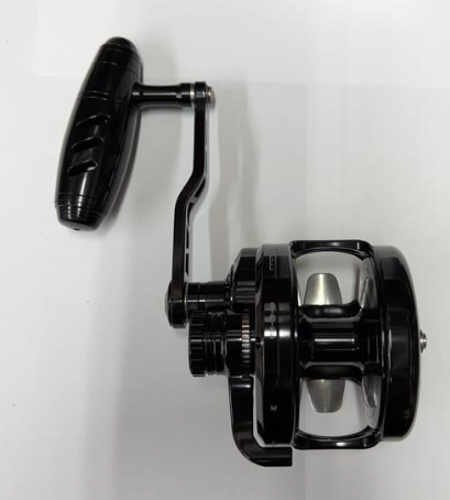 Maxel Rage Pro 90L Custom Shiny Black Conventional Jigging Reel Left Hand