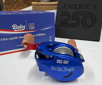 Bates Limited Edition Salty Hundo' 50 America 250th Anniversary Baitcasting Reel 150