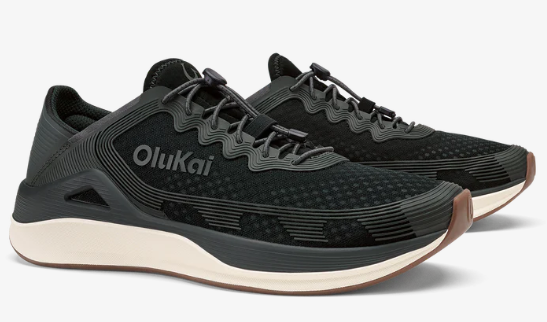 Olukai Ahi Men’s Performance Marine Shoe Black/Black