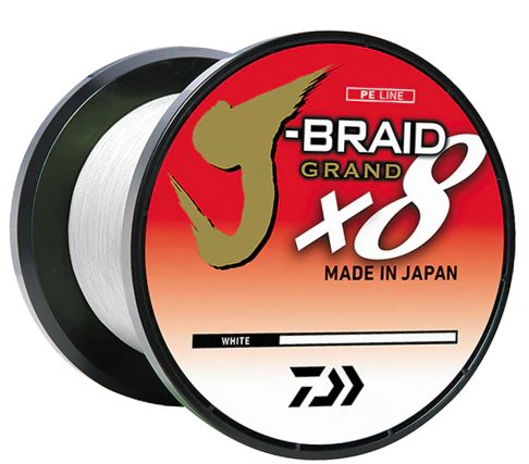Daiwa J-Braid x8 Grand Braided Line - 30 lb. - 3000 yd. - White
