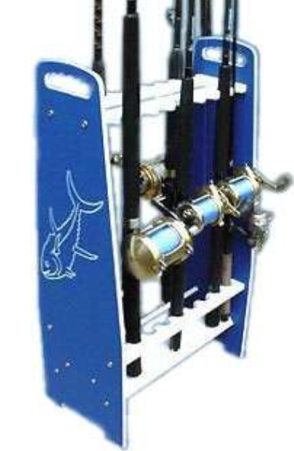 Deep Blue FS-18-OF Offshore Tuna & Tarpon Engraved Rod Rack