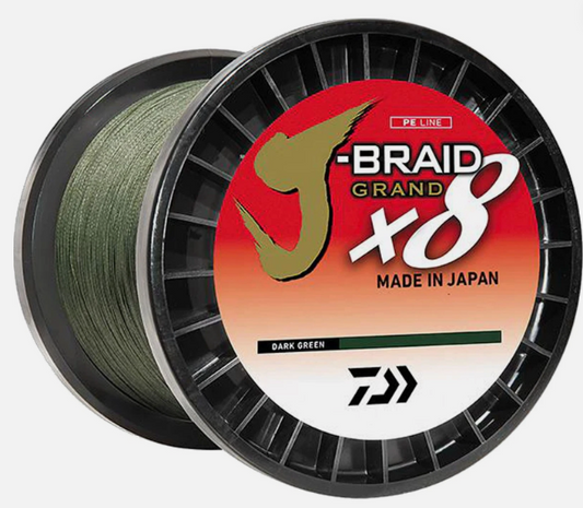 Daiwa J-Braid Grand Bulk Spool - Dark Green - 10lb - 3000yd