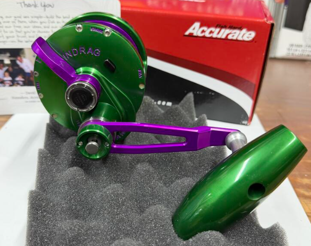 Accurate VT2-800N-GRPU Boss Valiant 2 800 Narrow 2-Speed Green Purple Right Hand SPJ Handle