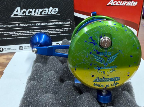 Accurate VTL-600S-MAHI Valiant 2 Twindrag 600 Light Line Conventional Reel Mahi Right Hand