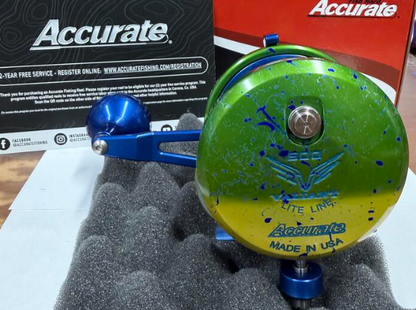Accurate VTL-600S-MAHI Valiant 2 Twindrag 600 Light Line Conventional Reel Mahi Right Hand