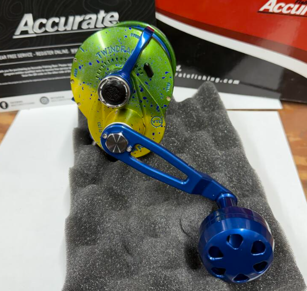 Accurate VTL-600S-MAHI Valiant 2 Twindrag 600 Light Line Conventional Reel Mahi Right Hand