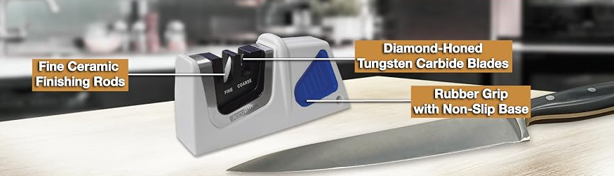 AccuSharp Compact Pull-Through 2-Stage Knife Sharpener