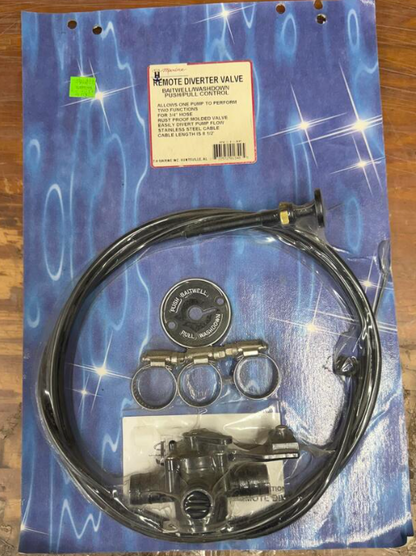 T-H Marine Remote Diverter Valve Baitwell/Washdown Push/Pull Control