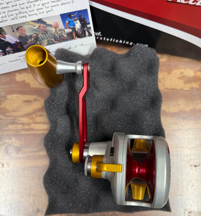 Accurate VT2-500NL-JIG-FSFL Valiant Twindrag 500 Narrow 2-Speed V2 Jigging Conventional Reel Free State Of Florida Left Hand