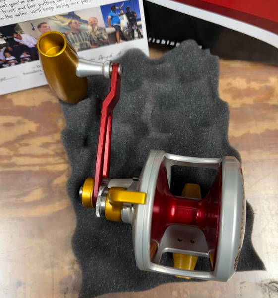 Accurate VT2-600NL-JIG-FSFL Valiant Twindrag 600 Narrow 2-Speed V2 Jigging Conventional Reel Free State Of Florida Left Hand