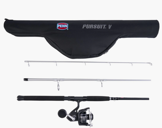 Penn PURV6000703MHTRVL Pursuit V Travel Spinning Combo 3-Piece 7' 12-40lb