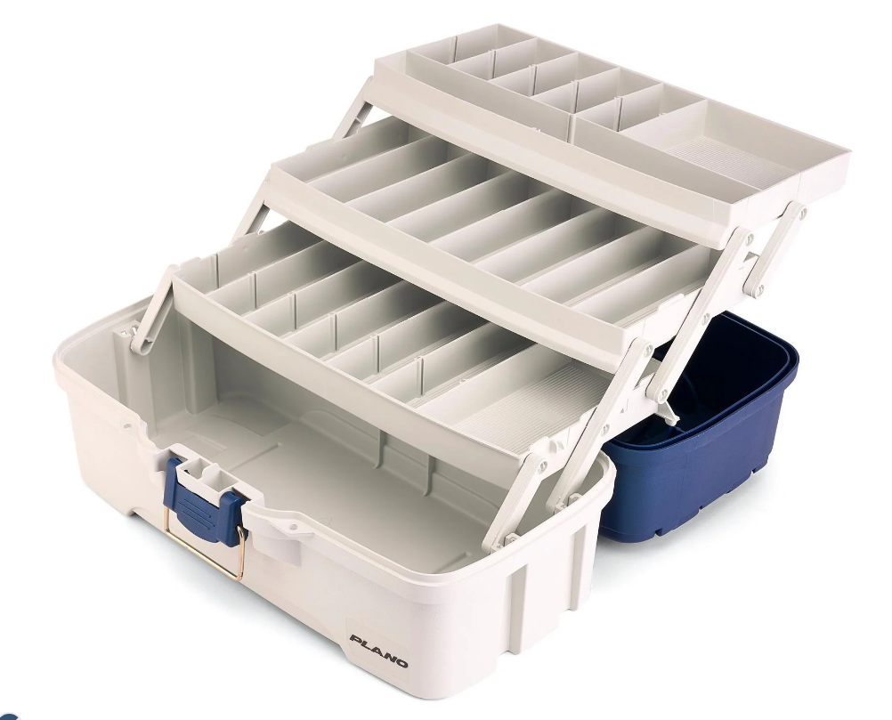 Plano 3-Tray Tackle Box - Blue/White