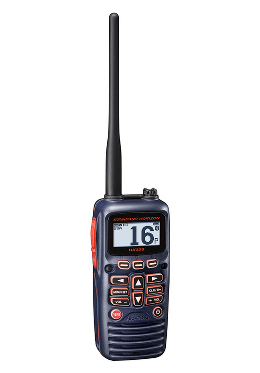 Standard Horizon HX320 Handheld VHF 6W, Bluetooth, USB Charge