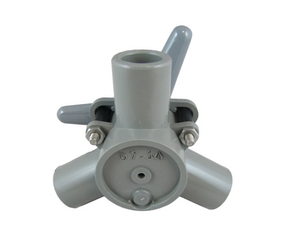 Bosworth Inline Model 94 Y-Valve, 1" Smooth, "V" Handle, Acetal 94-CPH
