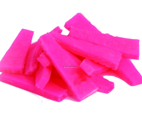 Fishbites Fish'N Strips Shrimp Longer Lasting Bait Strips, Pink 1-1/2", 15pk
