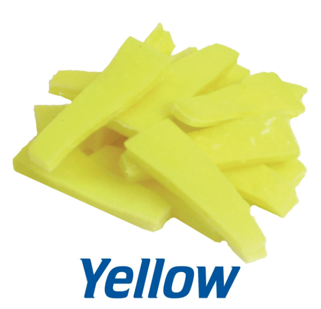 Fishbites Fish 'n' Strips Shrimp Longer Lasting Bait Strips, 1 1/2", Yellow 15/Pack