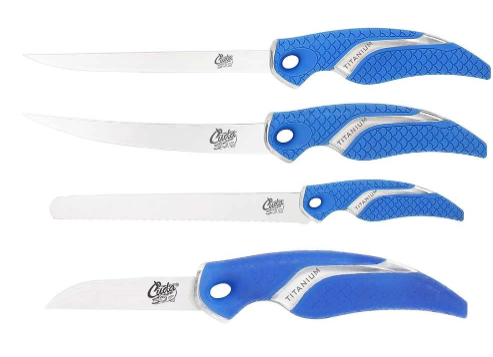Cuda 6 Piece Knife and Sharpener Set.