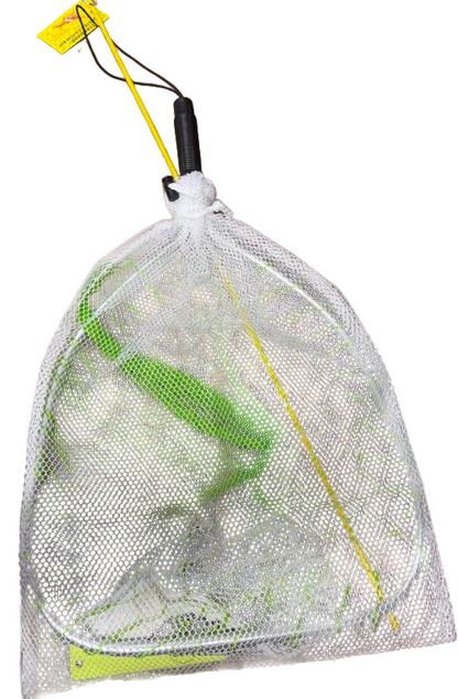 Standard Lobster Kit Dot Gloves, Plastic Lobster Gauge Mesh Net Bag, Fiberglass Tickle Stick