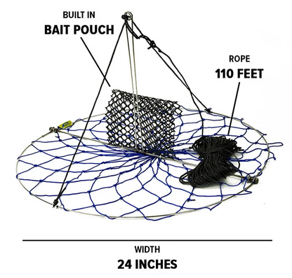 Promar Round Castable Crab Trap with Poly Netting