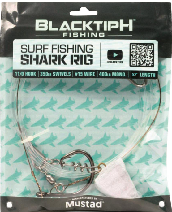 Balcktiph Fishing Surf Shark Rig With 6oz Pyramid Lead Weight
