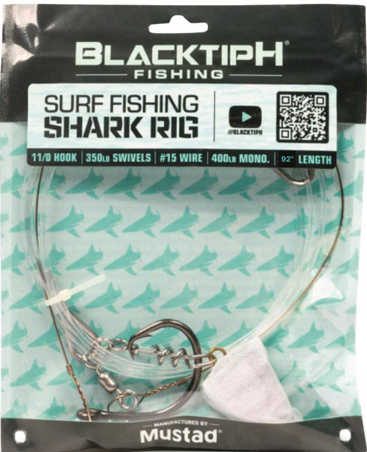 Balcktiph Fishing Surf Shark Rig With 6oz Pyramid Lead Weight