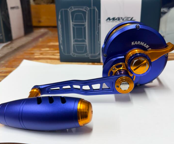 Maxel Rage Pro 90 Customer Blue Dark Gold Conventional Reel Left Hand