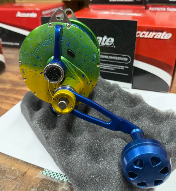 Accurate VT2-1000-MAHI Valiant 2 1000 2-Speed Mahi Conventional Reel Next Gen Handle