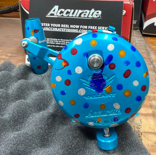 Accurate VT2-600N-FP Valiant 2 600 Narrow 2-Speed Conventional Reel Fruity Pebbles SPJ Handle