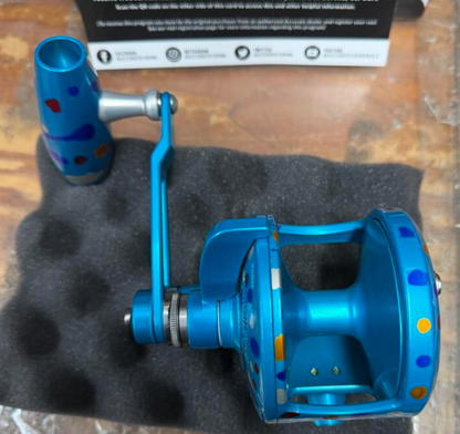 Accurate VT2-600NL-FP Valiant 2 600 Narrow 2-Speed Conventional Reel Fruity Pebbles Left SPJ Handle