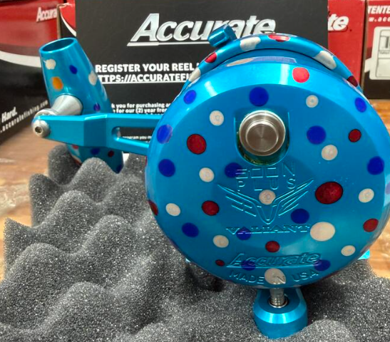 Accurate VT2-500NP-FP Valiant 2 500 Narrow Plus 2-Speed Conventional Reel Fruity Pebbles SPJ Handle