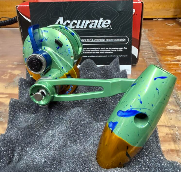 Accurate VT2-500N-SPJ-MAHI Valiant 2 500 Narrow 2-Speed Conventional Reel Mahi Right Hand