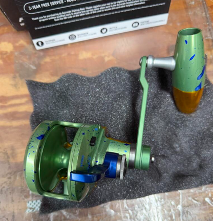 Accurate VT2-500N-SPJ-MAHI Valiant 2 500 Narrow 2-Speed Conventional Reel Mahi Right Hand