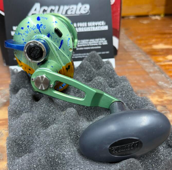 Accurate VT-500-MAHI Valiant 2 Twindrag 500 Conventional Reel Custom Mahi