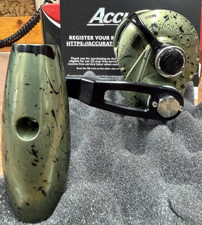 Accurate VT-500L-ODGRB Valiant 2 500 Conventional Reel Green Black Left SPJ Handle