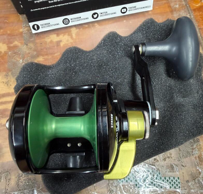 Accurate VT-500-BMC Valiant Twindrag 500 Conventional Reel Black/Multi Color Right Hand
