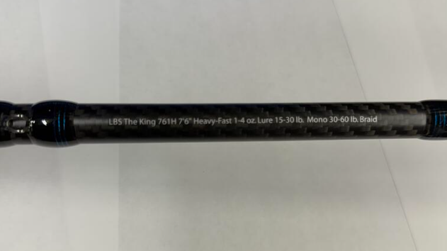 Livebottom LBS761H-BLK The King Inshore Spinning Rod 7'6" 15-60lb.