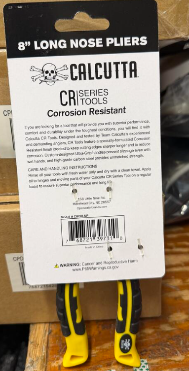 Calcutta 8" Long Nose Pliers C8CRLNP