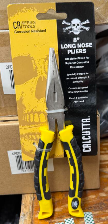Calcutta 8" Long Nose Pliers C8CRLNP