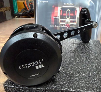 Maxel Armory 35L Level Wind Black Edition Conventional Reel Left Hand