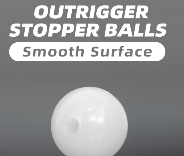BLUEWING Outrigger Ball Stops 2pcs Fishing Rigging Ball Plastic Pair