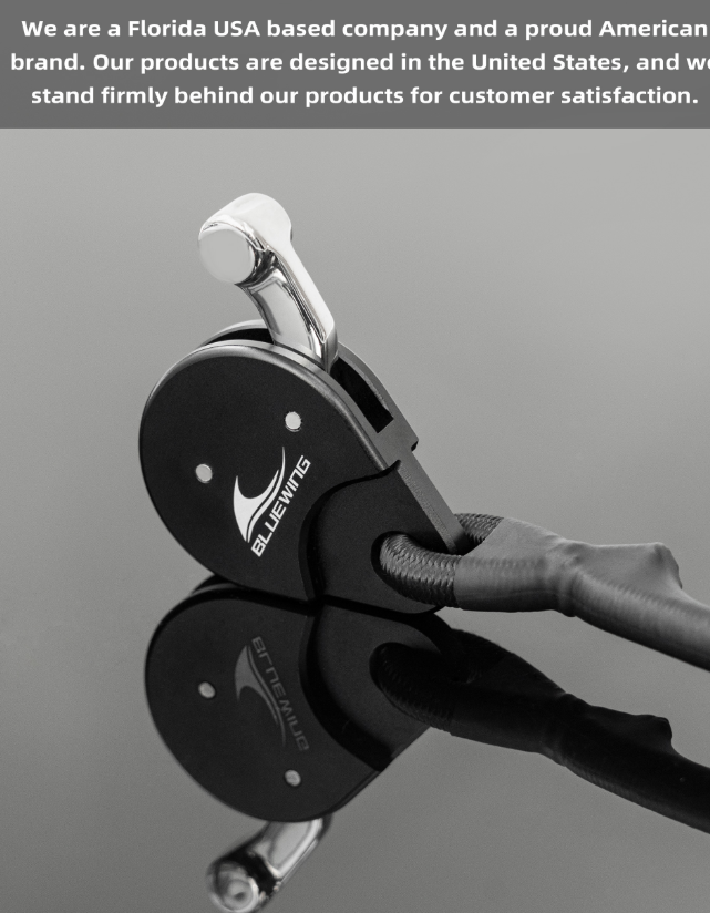 Bluewing Blue water Outrigger Line Lock
