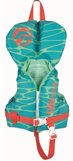 FULL THROTTLE INFANT NYLON LIFE JACKET - AQUA