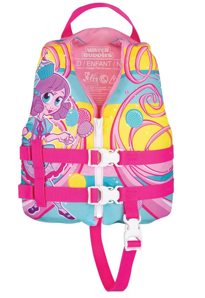 Full Throttle Water Buddies Life Vest - Child 30-50lbs - Princess