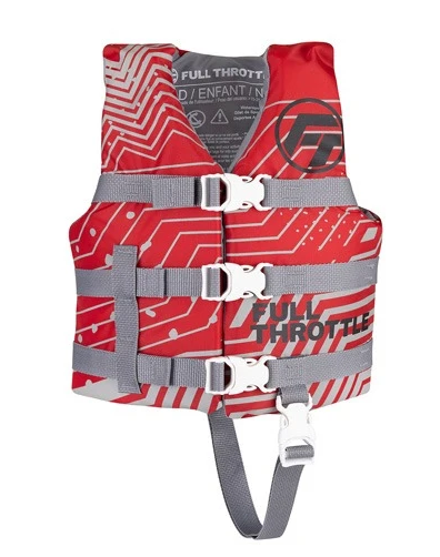 Full Throttle Red Nylon Child Life Jacket
