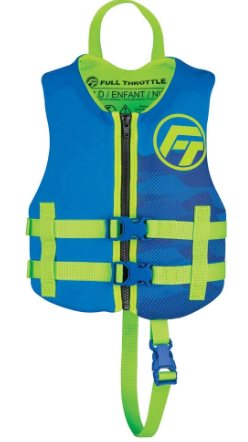 Full Throttle Child Rapid-Dry Life Jacket -Blue