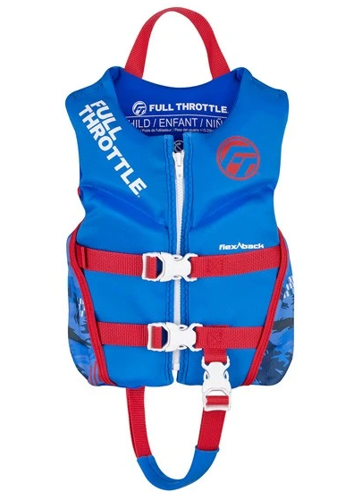 Full Throttle Rapid-Dry Flex-Back Child Life Jacket