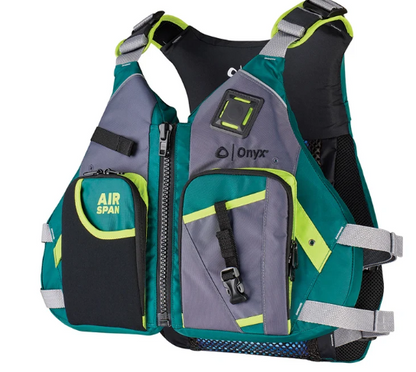 Onyx Airspan Angler Life Jacket - M/L - Green