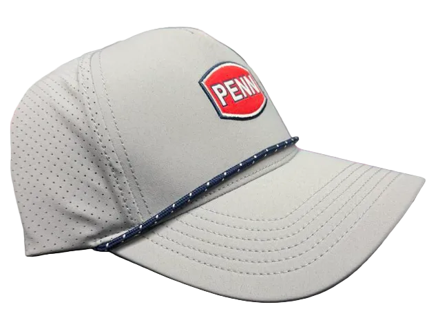Penn Performance Trucker Snapback Rope Hat Gray